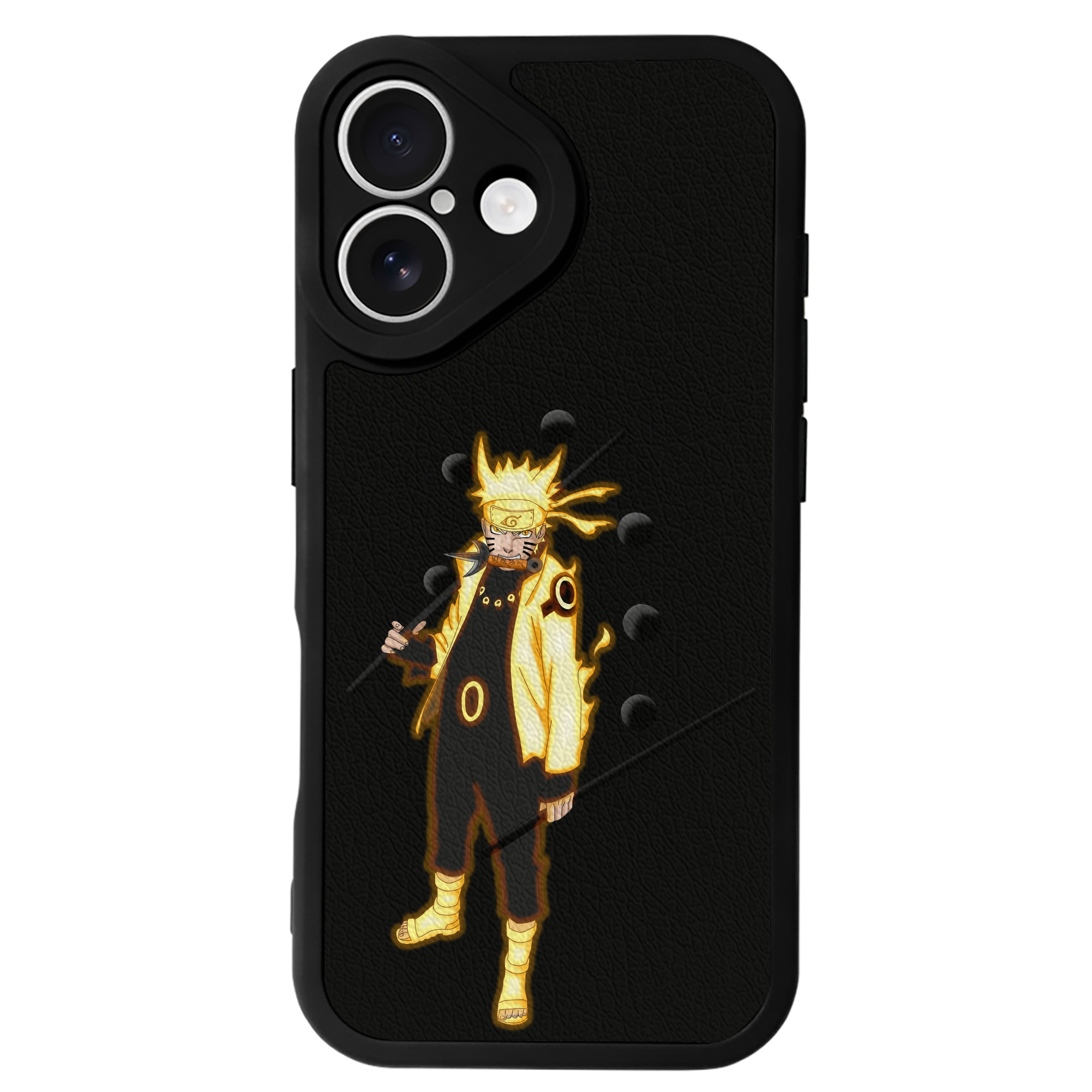 （画像用） NARUTO -ナルト- うずまき ナルト Uzumaki Naruto 【iPhone 16シリーズ対応】シリコンスマホケース（レザー調） 材質：シリコン